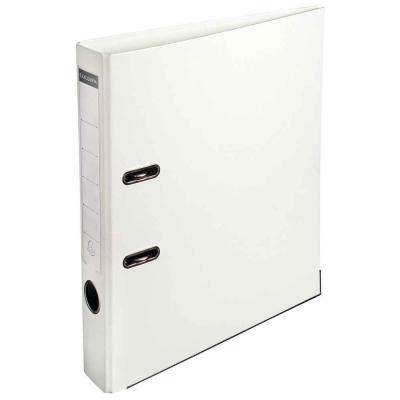 EXACOMPTA Classeur &agrave; levier A4 dos 5 cm blanc  blanc