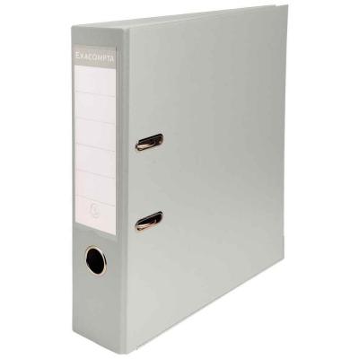 EXACOMPTA  Classeur &Agrave; Levier Polypropyl&egrave;ne Dos De 80mm, Gris