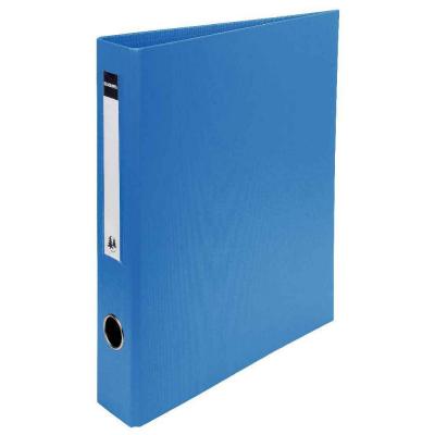 EXACOMPTA Classeur  pvc 4 anneaux - dos 50mm + porte &eacute;tiquette - bleu