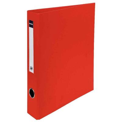 EXACOMPTA Classeur  pvc 4 anneaux - dos 50mm + porte &eacute;tiquette - rouge