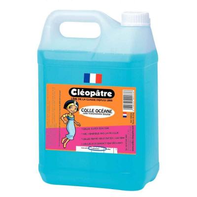 GENERIQUE Colle &eacute;cole Cl&eacute;opatre cristal bleu - flacon de 5 litres