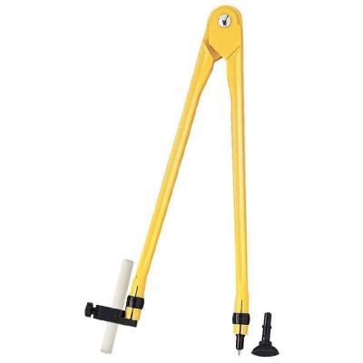  Compas plastique 35 cm pour tableau avec adaptateur Jaune