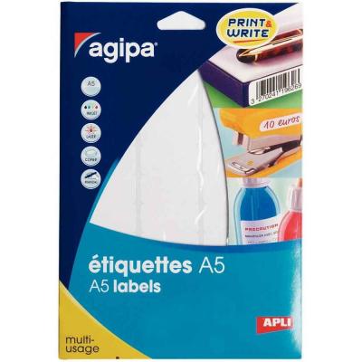 AGIPA Etiquette adh&eacute;sive  A5 19,4x32 - etui 640