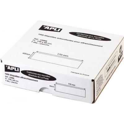AUTRE Etiquettes affranchissement L170x45mm - Boite de 1000