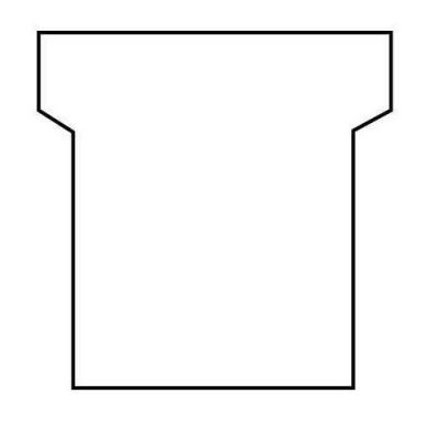 NOBO , Lot de 100 fiches T pour planning, Indice 2, Blanc, 2002002