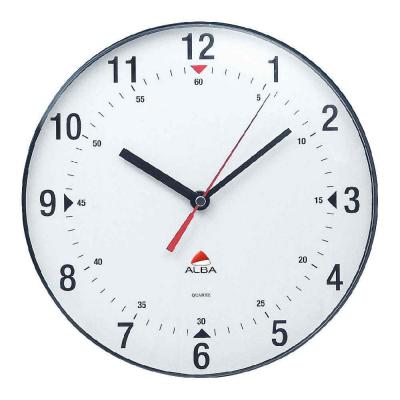 ALBA  horloge murale &eacute;conomique - diametre 25 cm - 26x26x4,8cm