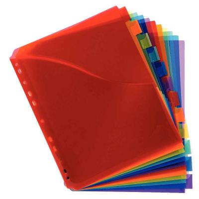EXACOMPTA Intercalaires personalisables &agrave; onglet A4 couleur - jeu de 12