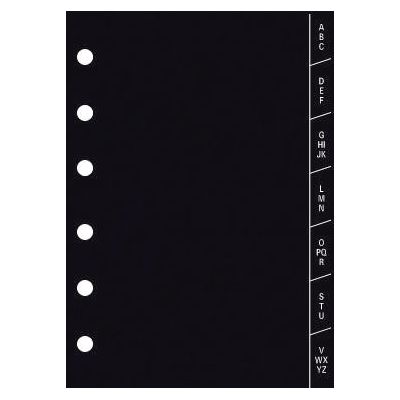 EXACOMPTA Recharge agenda - Exatime 17 - Index alphab&eacute;tique - 17.2 x 10.5 cm - 