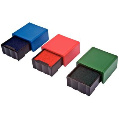TRODAT Lot de 3 cassettes d'encre assorties rouge / bleu / vert