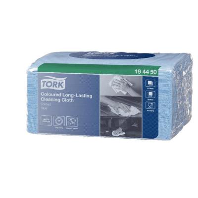 TORK Paquet de 40 chiffons de nettoyage de couleur bleu - bleu
