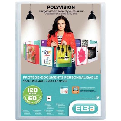 ELBA MODLING Prot&egrave;ge-documents transparent personnalisable 120v incolore