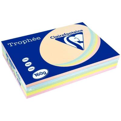 REY Clairefontaine - Ramette Papier Clairefontaine A4 160g Pastel Assorti