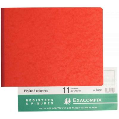 EXACOMPTA  6110E Piqure 25/32 11 Colonnes 80 Pages