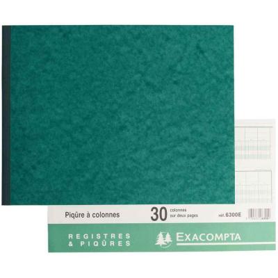 EXACOMPTA  6300e Piqure 25/32 30 Colonnes 80 Pages-Coloris Assortis