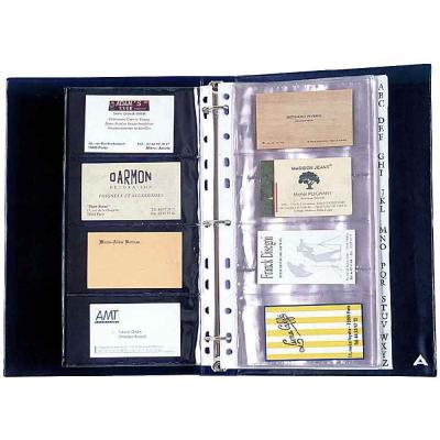  Alba Class 160 Porte cartes de Visite Capacit&eacute; 160 CARTES Noir