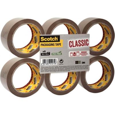 SCOTCH Rouleaux adh&eacute;sif d'emballage 66m - Polypropyl&egrave;ne - Lot de 6