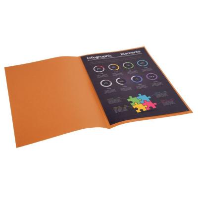 RAINEX Sous-Chemise Teintes Vives Rock's 22 X 31 Cm 80g Havane Paquet De 100