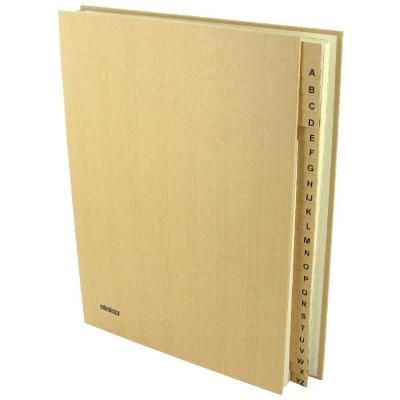 EXTENDOS Trieur alphab&eacute;tique kraft recycl&eacute;  24 compartiments A4