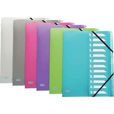 GENERIQUE Trieur Elba Hawai en format A4 comprenant 12 positions assortis
