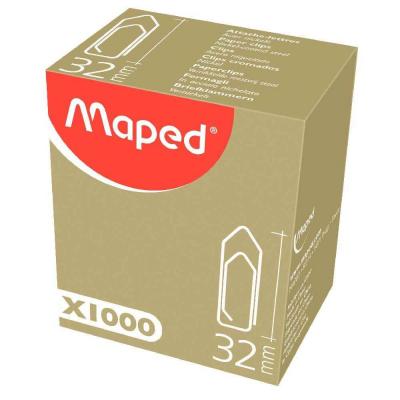 MAPED Trombones  M&eacute;dium - Attache-Lettres 32 Mm, Bo&icirc;te De 1000