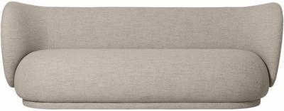 FERM LIVING Canap&eacute; Rico 3 places sable boucl&eacute; - 