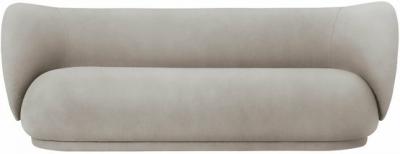 FERM LIVING Canap&eacute; Rico 3 places sable bross&eacute; - 