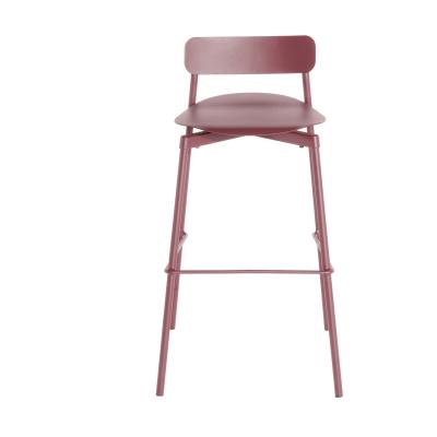 Chaise de bar outdoor rouge brun 65 cm Fromme - Petite friture