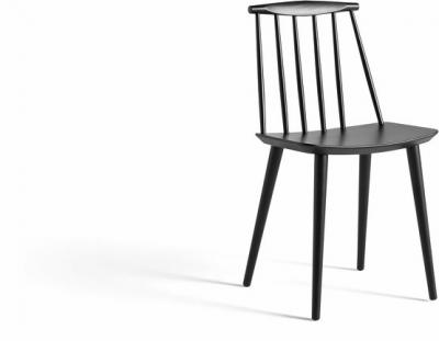 Chaise noire en bois de h&ecirc;tre J77 - HAY