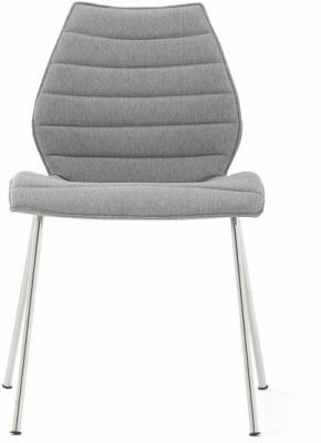 Chaise rembourr&eacute;e gris fonc&eacute; Maui Soft - Kartell