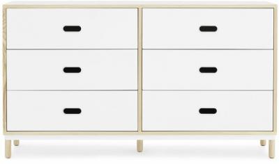 Commode &agrave; 6 tiroirs blanc Sideboard blanc - Normann Copenhagen