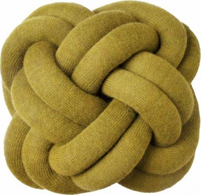 Coussin jaune moutarde Knot - Design House Stockholm
