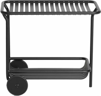 PETITE FRITURE Desserte de jardin noire finition mate Week end - 