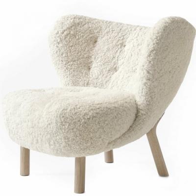 &TRADITION Fauteuil Little Petra VB1 - ch&ecirc;ne huil&eacute; - sheepskin moonlight