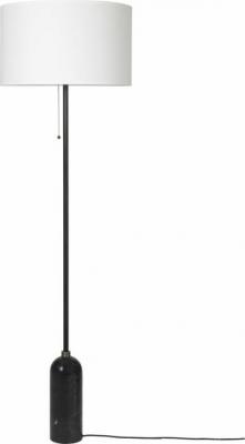 GUBI Lampadaire - GRAVITY Blanc Marbre noir &Oslash; 50 x H 169 cm