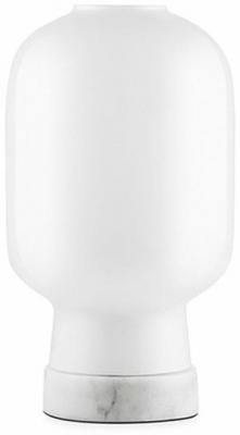 NORMANN COPENHAGEN Lampe &agrave; poser en marbre blanc Amp blanc / blanc - 