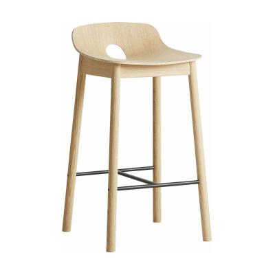 Chaise de bar en ch&ecirc;ne naturel 65 cm Mono - WOUD