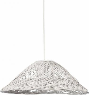 FORESTIER Petite suspension rotin blanche Satelise - 