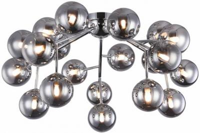 MAYTONI  Dallas plafonnier, 20 sph&egrave;res verre chrom&eacute;