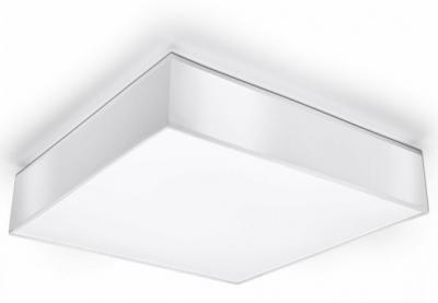 SOLLUX LIGHTING Plafonnier carr&eacute; design HORUS - L. 45 cm - Blanc