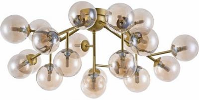 MAYTONI Dallas Plafonnier Semi-Encastr&eacute; Dor&eacute;, 20 Lumi&egrave;res, G9