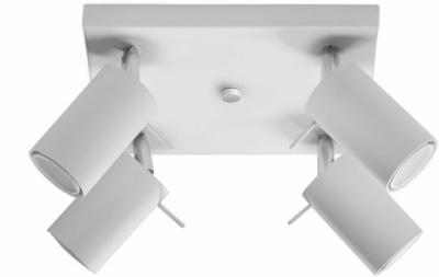 SOLLUX LIGHTING Plafonnier en acier blanc Ring 4 - Sollux