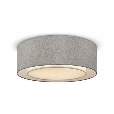 MAYTONI Bergamo Plafonnier Cylindrique Flush Chrome, 3 Lumi&egrave;res, E27
