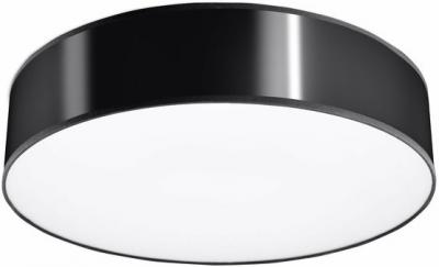 SOLLUX LIGHTING Plafonnier circulaire design ARENA D. 45 cm - Noir