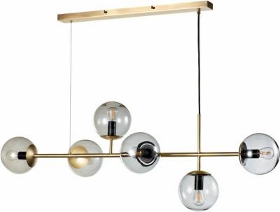 BOLIA ORB-Suspension 6 Lumi&egrave;res M&eacute;tal/Verre L114cm