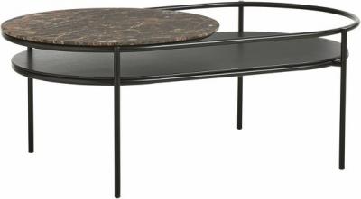 Table basse avec plateau en marbre marron Verde - Woud