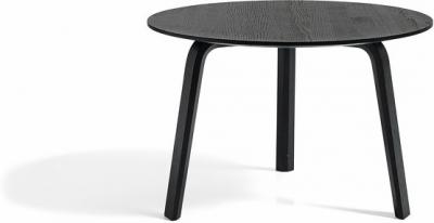 HAY - Bella Table basse &Oslash; 60 cm / H 39 cm, ch&ecirc;ne teint&eacute; noir