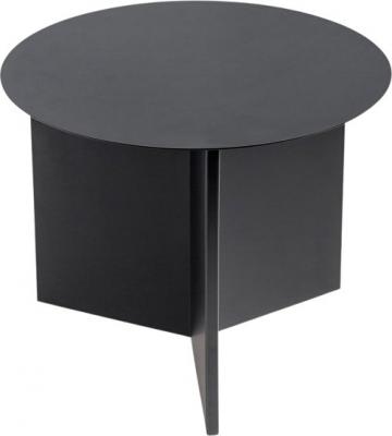 Table d'appoint Slit Metal basse m&eacute;tal noir / &Oslash; 45 x H 35 cm - Hay