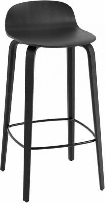 Muuto - Visu Tabouret de bar H 89 cm, ch&ecirc;ne noir