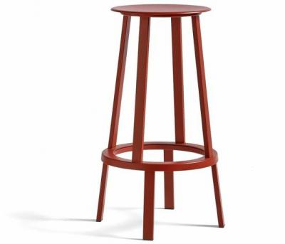 HAY Tabouret de bar Revolver Stool - rouge - Hauteur 76 cm