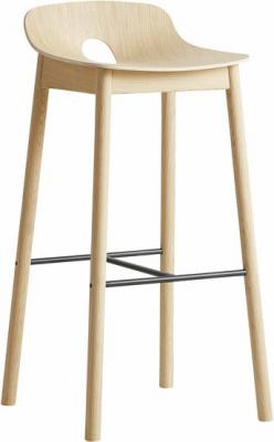 Tabouret de bar en bois de ch&ecirc;ne Mono - WOUD